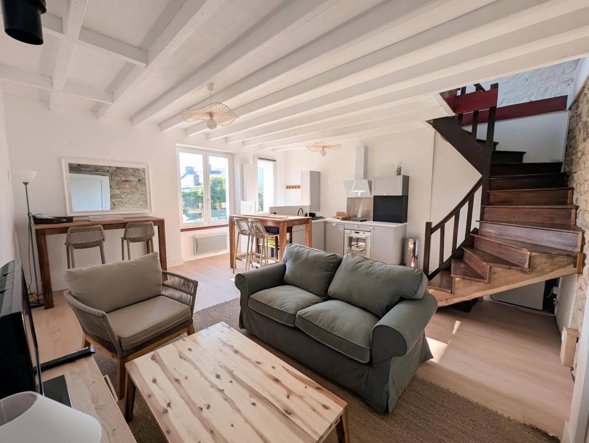 Vieux Passage, Maison Avec Cour Privee A 150 M Du Port Et De La Plage Plouhinec  Екстериор снимка